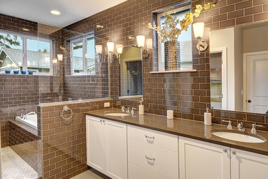 Modern Bathroom Spaces built by Sage Homes Northwest