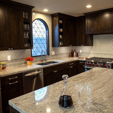 Modern, colorful Spanish Colonial Kitchen