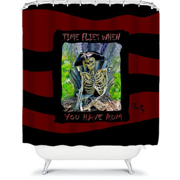 Rum Pirate Shower Curtain