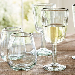 SANTINO RECYCLED GLASSWARE, SET OF 6 - Cups And Glassware