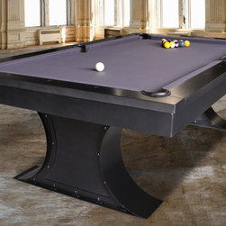 Xane Industrial 8' Pool Table by Plank and Hide - Game Tables
