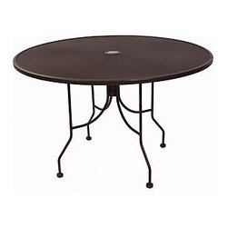 Meadowcraft 48" Round Micro Mesh Table - Outdoor Dining Tables