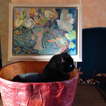 Stilleben mit Vogel (Kerstin Alexander) ... mit Kater