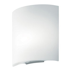 Celine Wall Lamp, LED, Satin White/Brushed Nickel
