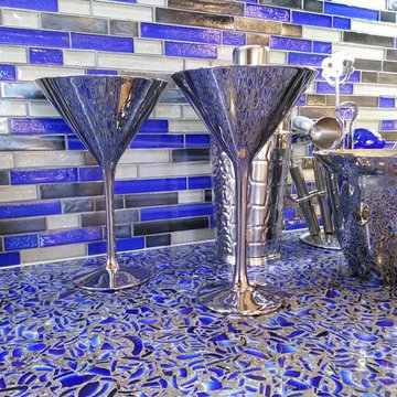 UltraCraft cabinets with Vetrazzo countertop