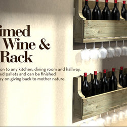 Reclaimed Pallet Wine Rack - Furniture