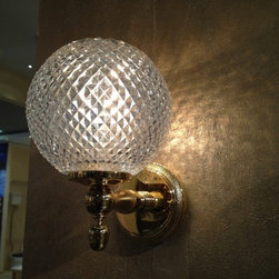 Cristal et Bronze 1831 Cisele Wall light Crystal Enclosed Globe - Products