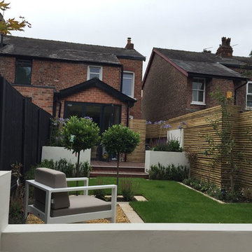 Small Urban Contemporary Garden in Manchester