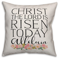Christ the Lord is Risen 20x20 Throw Pillow Cover
