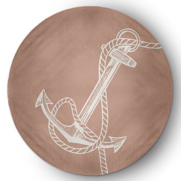 Anchored Nautical Chenille Rug