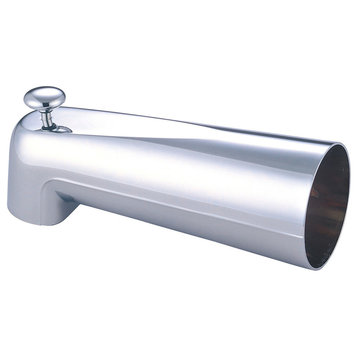 Extended Combo Diverter Tub Spout, PVD Brushed Nickel