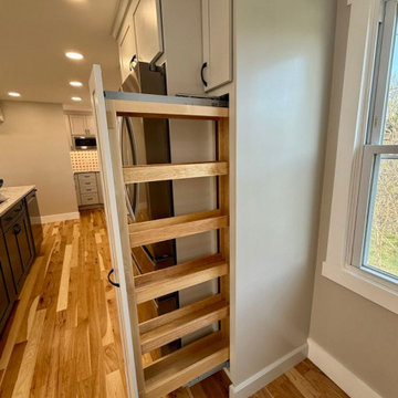 Jarrettsville Kitchen with Hidden Pantry & Blue Island