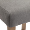 Fairmount Wooden Counter Stool, Graywash With Gray Fabric Upholstery
