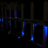 Sunnydaze Solar Powered Garden Patio String Lights, Blue, 1 Set