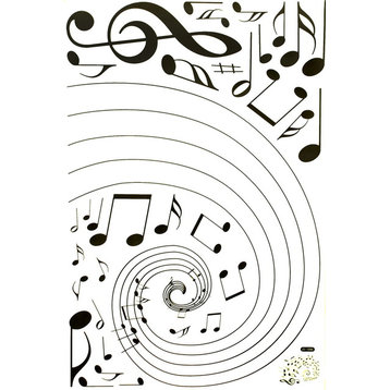 Rotation Of The Notes - Wall Decals Stickers Appliques Home Dcor
