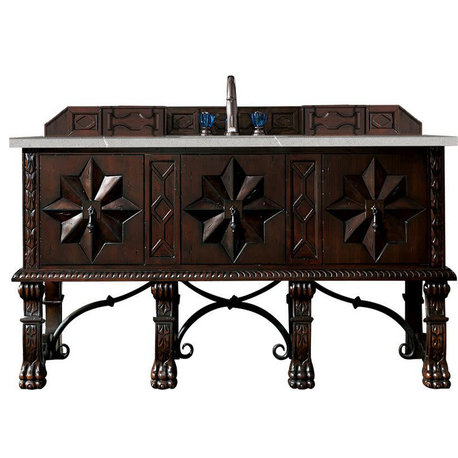 James Martin Vanities 150-V60S-3ESR Balmoral 60" - Antique Walnut