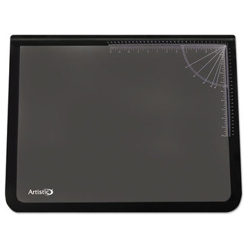 Artistic Logo Pad Desktop Organizer With Clear Overlay, 31 X 20, Black