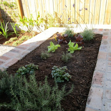 Herbs and Pond...beautiful hand made brick!