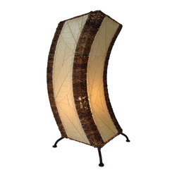 Eangee Home Designs C Shape Table Lamp | Natural - Table Lamps