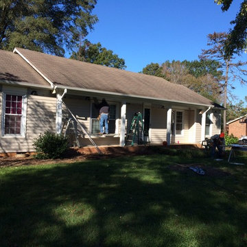 Charlotte, NC, upscale vinyl siding replacement by Belk Builders.
