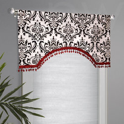 Priority Home & Design - Arched Parisian Valance - Select From 500+ Fabrics - Valances