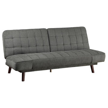 Lexicon Driggs 70" Chenille Elegant Lounger with Tufted in Dark Gray