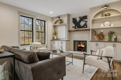 Inspiration for a modern living room remodel in Other