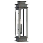 Livex Lighting - Livex Lighting 20207-29 Princeton - 20.25" One Light Outdoor Wall Lantern - The Princeton collection is a fresh interpretationPrinceton 20.25" One Vintage Pewter Clear *UL Approved: YES Energy Star Qualified: n/a ADA Certified: n/a  *Number of Lights: Lamp: 1-*Wattage:60w Candelabra Base bulb(s) *Bulb Included:No *Bulb Type:Candelabra Base *Finish Type:Vintage Pewter