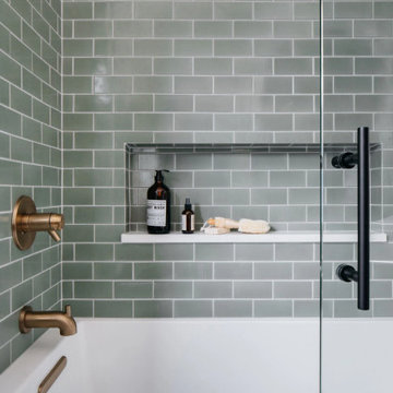 Rosemary Subway Tile Bathtub Surround