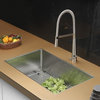 Ruvati RVC2324 Stainless Steel Kitchen Sink and Stainless Steel Faucet Set