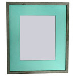 My Barnwood Frames - Mint Green Barnwood Picture Frame, Rustic Wood Frame, 10"x13" - *PLEASE NOTE - Glass is included with frame sizes 16x20 or smaller. Larger sizes do not include glass due to the high risk of breakage in shipping.
