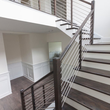 Project #50 | Geometric Staircase with Contrasting Tones