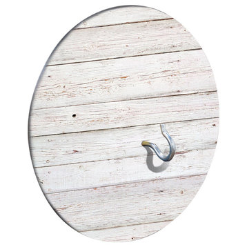 Country Living Rustic White Wood Hook Ring Game