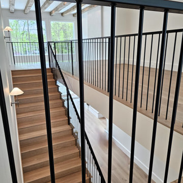 Project #119 | White Oak Staircase with Stacked Bullnose Detail