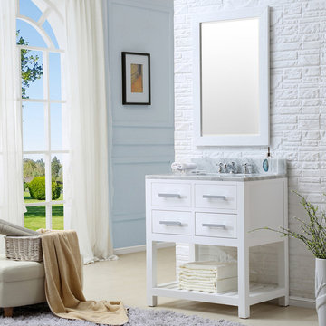Madalyn 30" White Bathroom Vanity