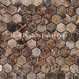 MH 38 HEXAGON EMPERADOR DARK 1 IN - Mosaic Tile