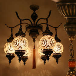Ottoman Style Authentic Chandelier w/6 Arm - Ceiling Lighting