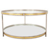 Tabitha Champagne & Round Gold Coffee Table
