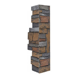 144-36-BRECKENRIDGE DEEP WIDE STACKED CORNER 36"H X 11"W X 1 1/4"D - Wall Panels
