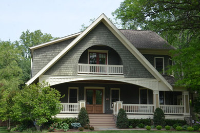 Transitional house exterior photo in DC Metro