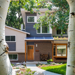 75 Beautiful Blue Split-Level Exterior Home Pictures & Ideas | Houzz