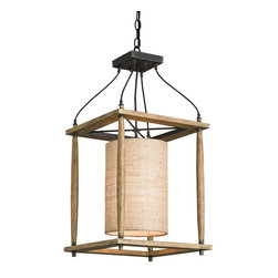 Currey & Company High Falls Lantern in Natural - Outdoor Hanging Lights