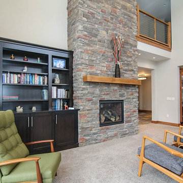 Built ins provide much needed storage space.