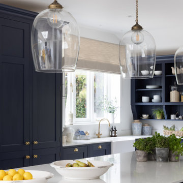 A Signature Bespoke Shaker Kitchen and Walk-in Pantry