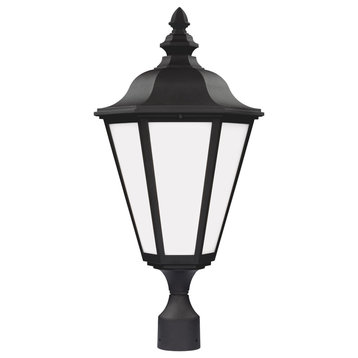 Brentwood One Light Outdoor Post Lantern Black Bulbs Inc