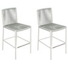 Stockholm Counter Side Chair, Set of 2, Dark Gray Frame, Dove Gray Weave