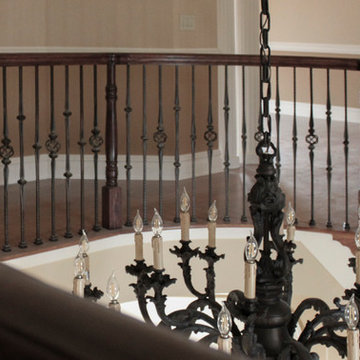 Project #13 | Curved Custom Wrought Iron Staircase