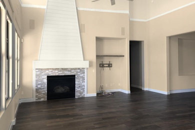 Trendy home design photo in Indianapolis