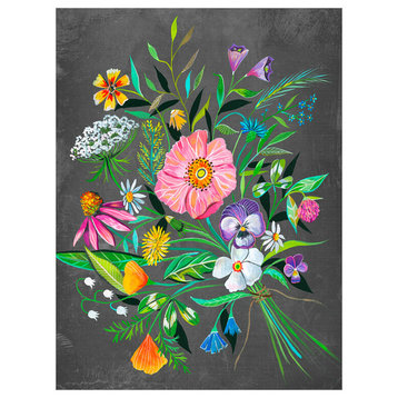 "30 Year Bouquet" Canvas Wall Art by Katie Daisy