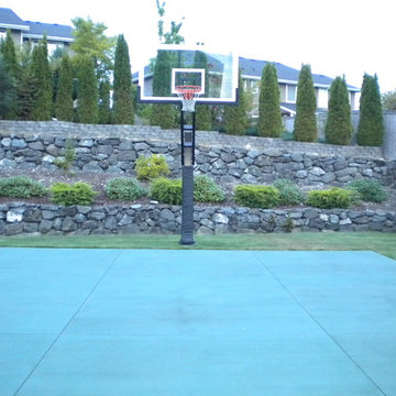 Terry P's Pro Dunk Platinum Basketball System on a 24x25 in Puyallup, WA